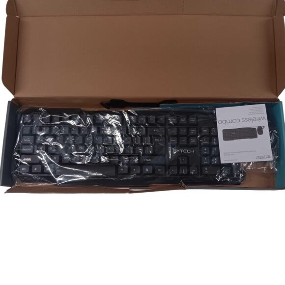BYTECH BYKBWS100BK BYTECH Wireless Keyboard & Mouse Combo Bundle - Picture 2 of 4